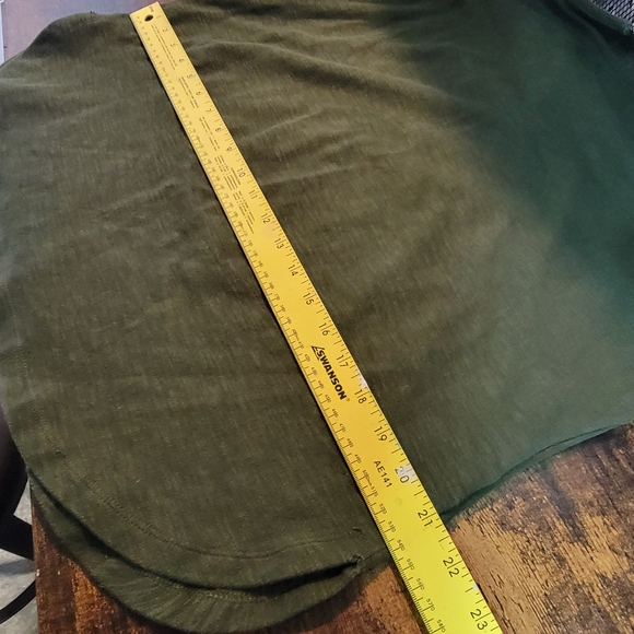 Merona Olive Green Women's Scoop Neck Tunic - Picture 11 of 13